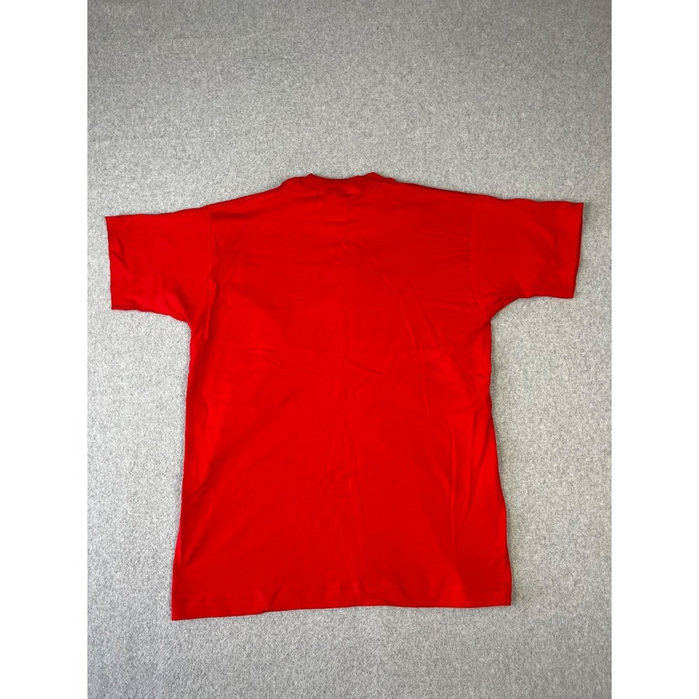 Vintage Washingon DC Shirt Men XL Red Single Stitch 90s Short Sleeve Embroidered - Picture 9 of 10